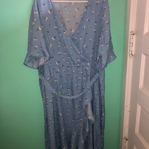 Plus size Floral Wrap Dress